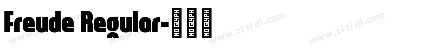 Freude Regular字体转换